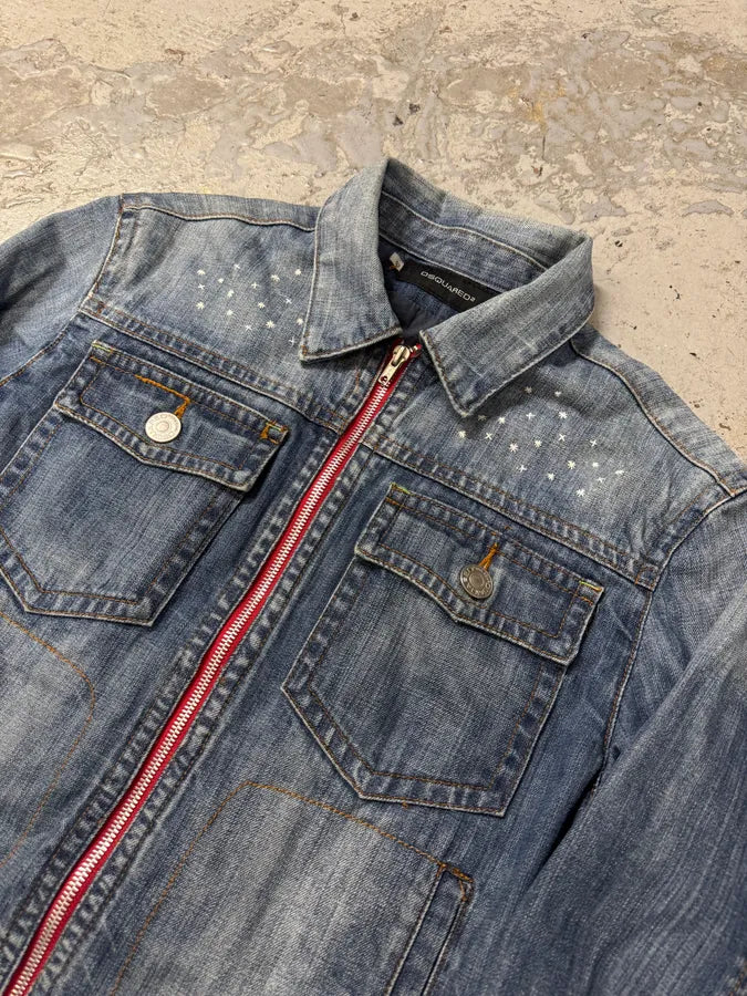 AW2004 Dsquared2 Twin Moutain Range Denim Jacket tevRdTh 5