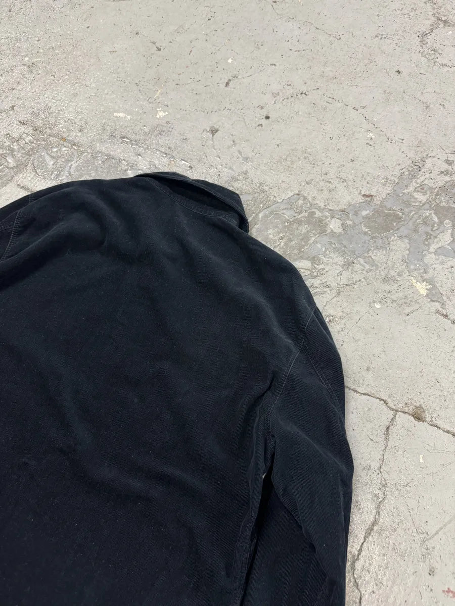 AW2004 Emporio Armani Navy Premium Velvet Shirt dGDgkLV 5