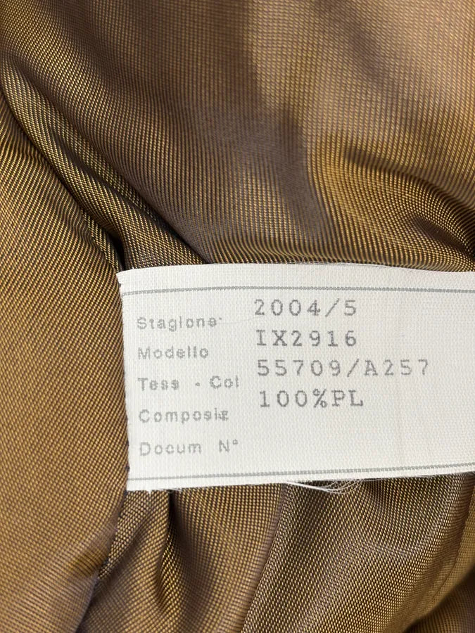 AW2004 Gianfranco Ferré Aviator Green Long fur Hooded Coat ssBtZBH 11