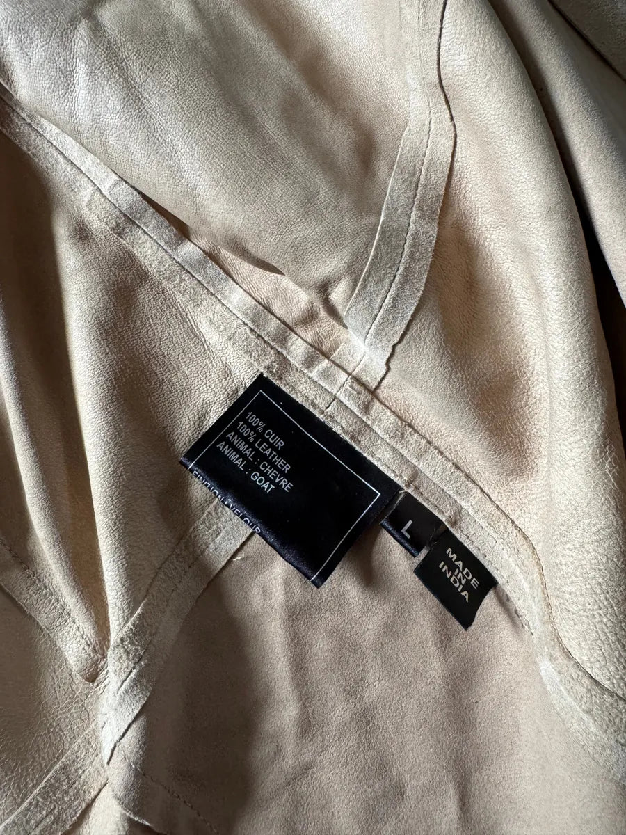 AW2004 Givenchy Camel Leather Shirt cLoloyL 7