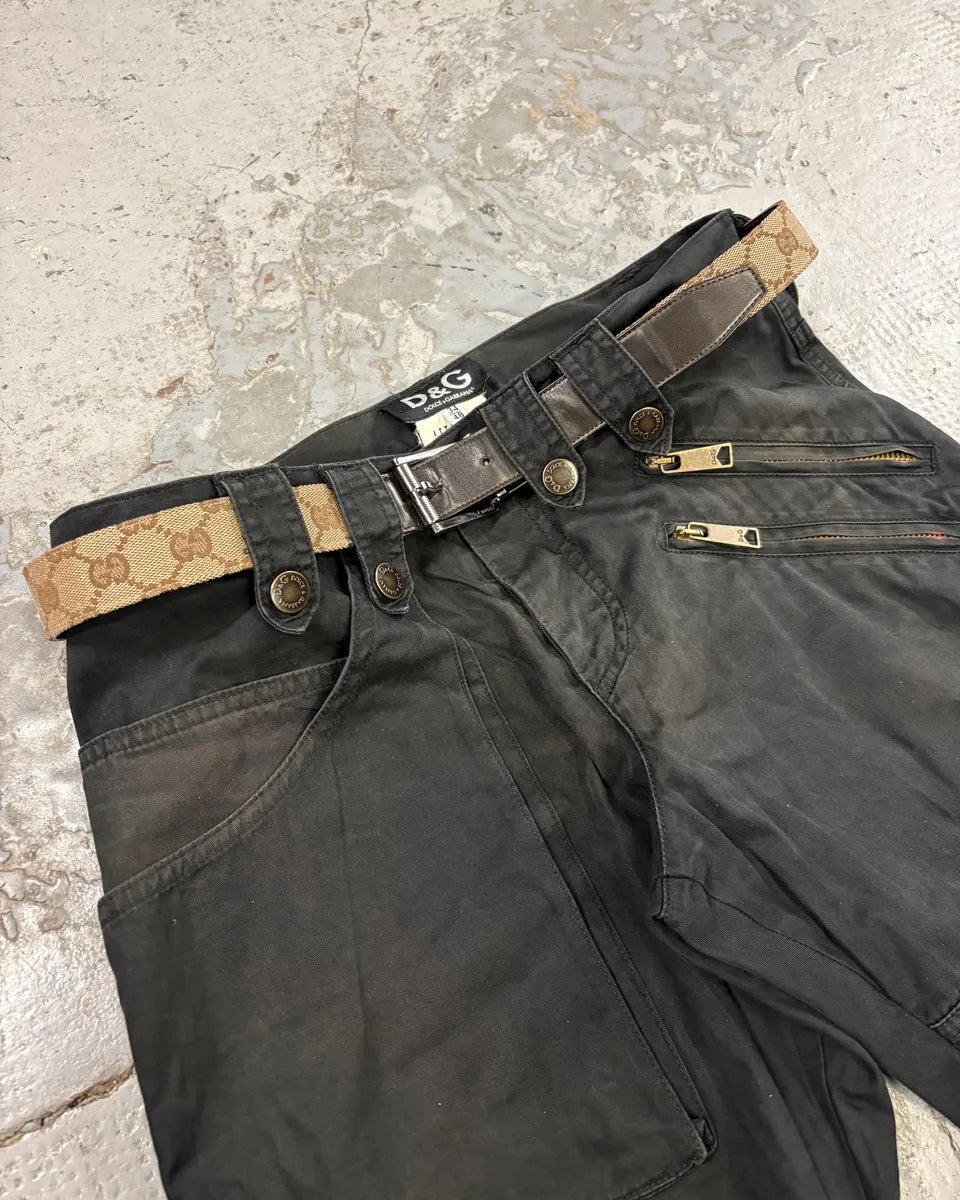 AW2004 Gucci by Tom Ford Beige Monogram Leather Belt HVNwpPc 0