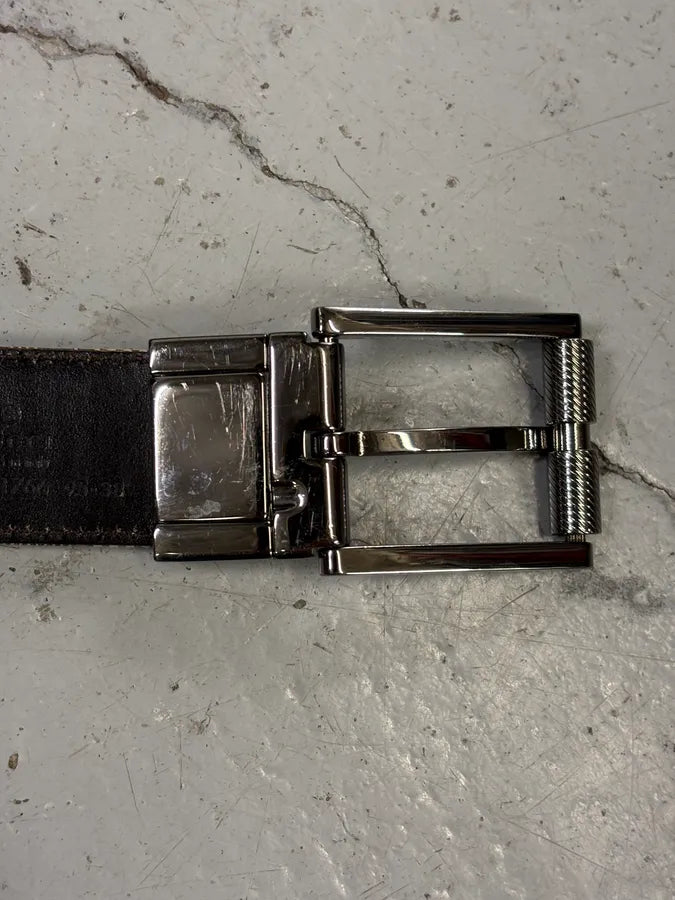 AW2004 Gucci by Tom Ford Beige Monogram Leather Belt HVNwpPc 8