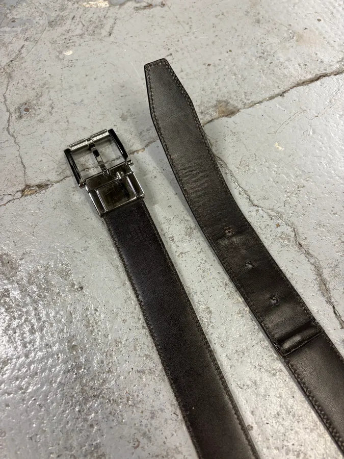 AW2004 Gucci by Tom Ford Beige Monogram Leather Belt HVNwpPc 5