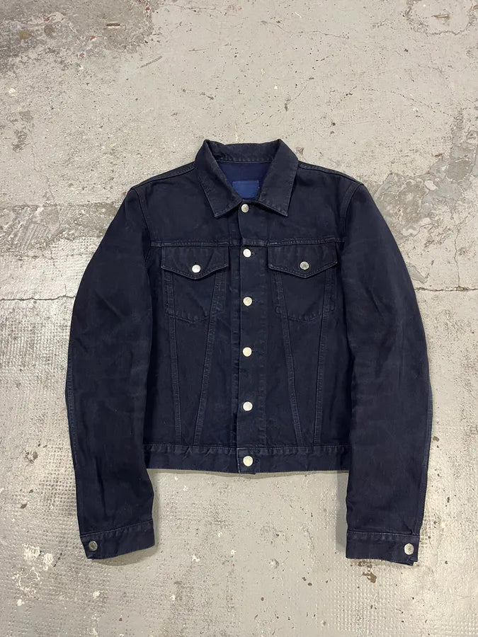 AW2004 Helmut Lang Black Light Trucker Jacket AEueoaj 3
