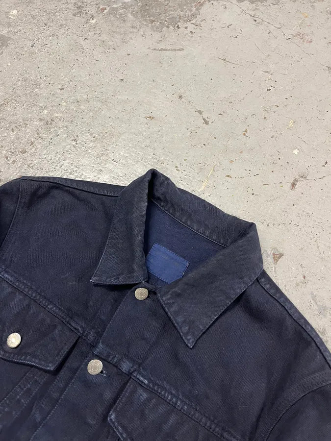 AW2004 Helmut Lang Black Light Trucker Jacket AEueoaj 4