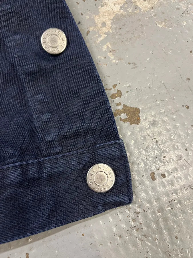 AW2004 Helmut Lang Black Light Trucker Jacket AEueoaj 6