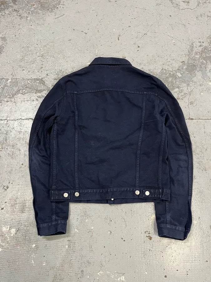 AW2004 Helmut Lang Black Light Trucker Jacket AEueoaj 7