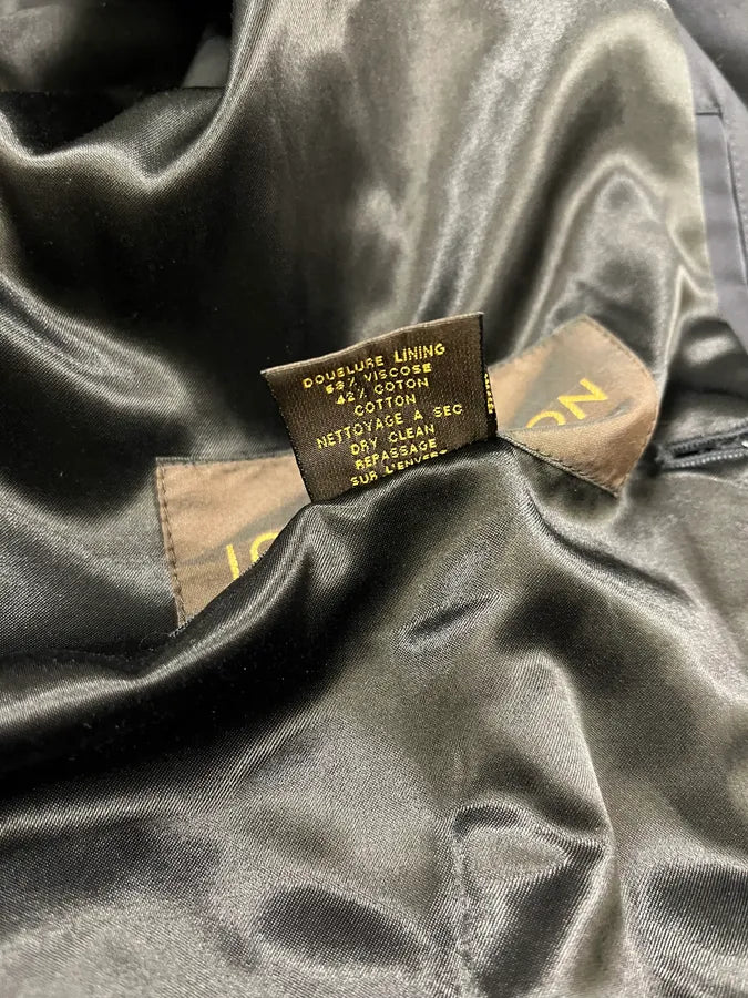 AW2004 Louis Vuitton Navy Belted Trench Jacket by Marc Jacobs TMTSUAW 8