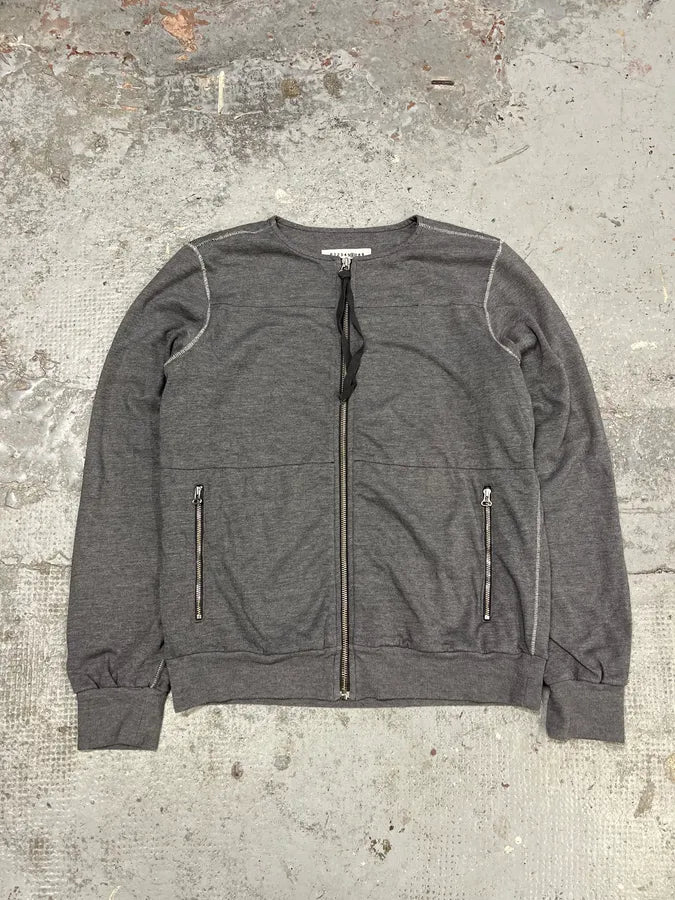 AW2004 Maison Martin Margiela Grey Zip-up Sweater wfowIdM 0