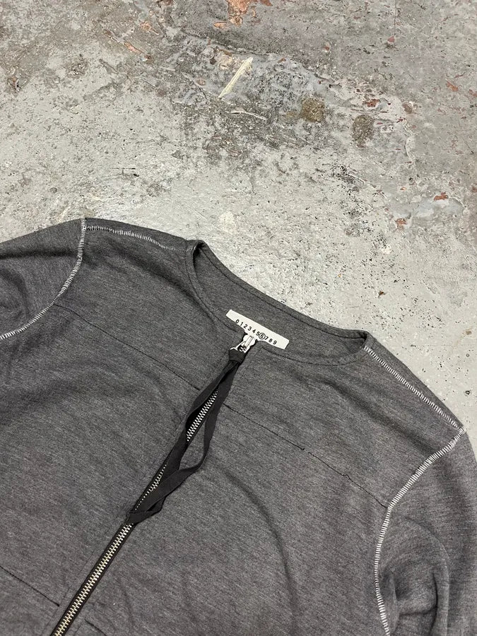 AW2004 Maison Martin Margiela Grey Zip-up Sweater wfowIdM 4