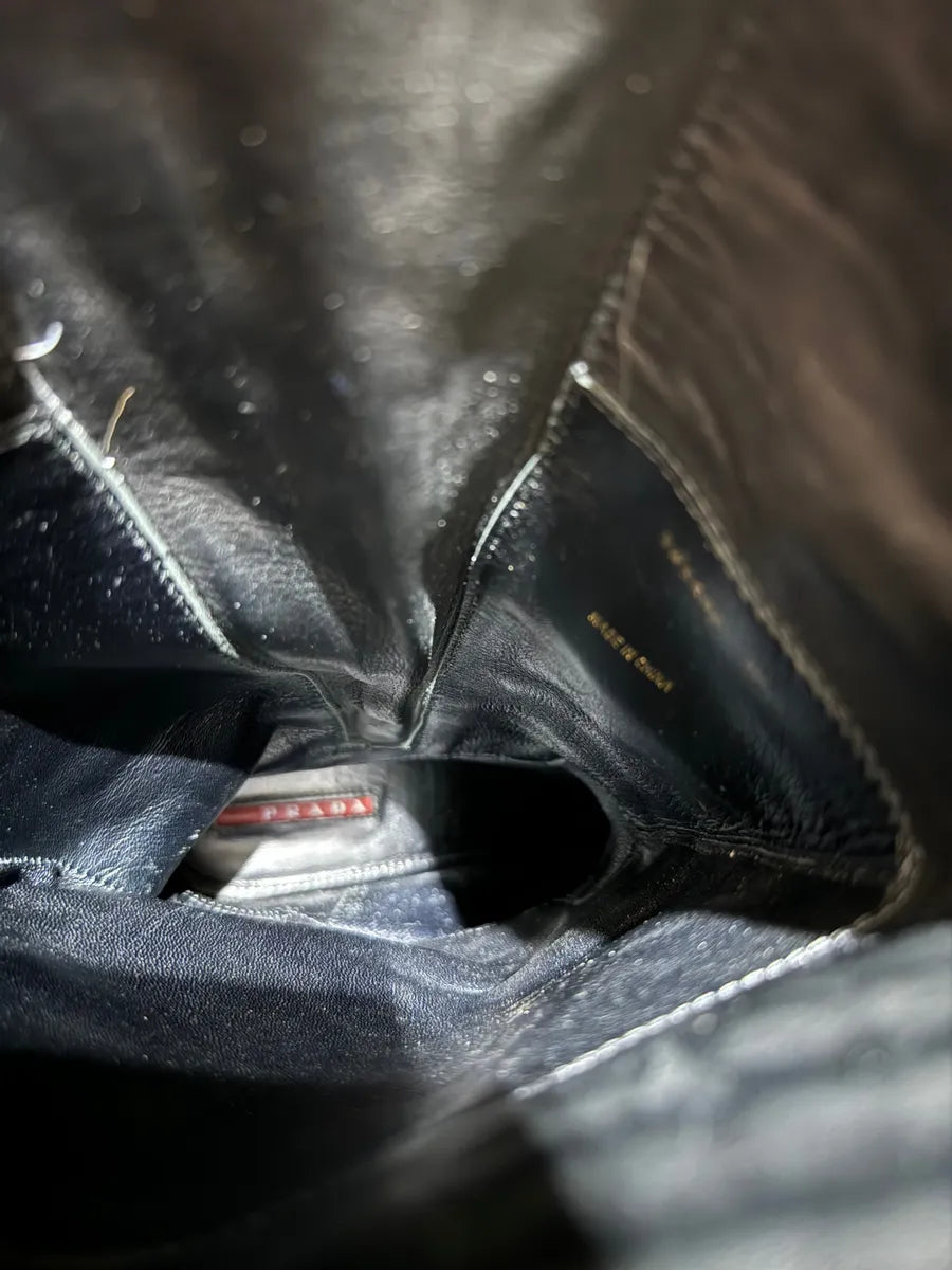 AW2004 Prada Black Crocodile Effect Leather Boots (39eu/us6.5) 7