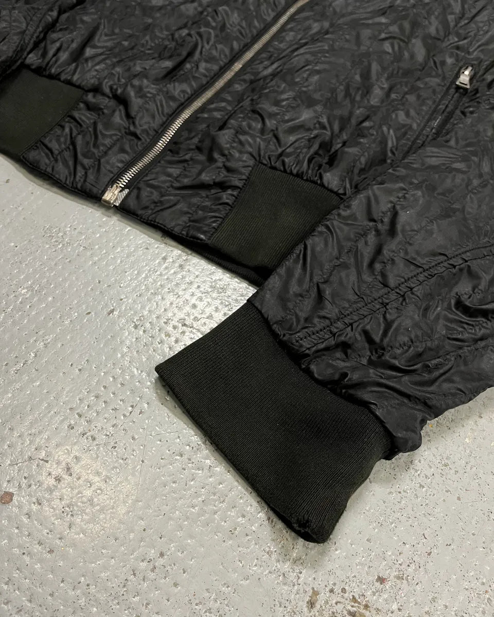 AW2004 Prada Black Nylon Bomber Jacket RLFqhIB 5