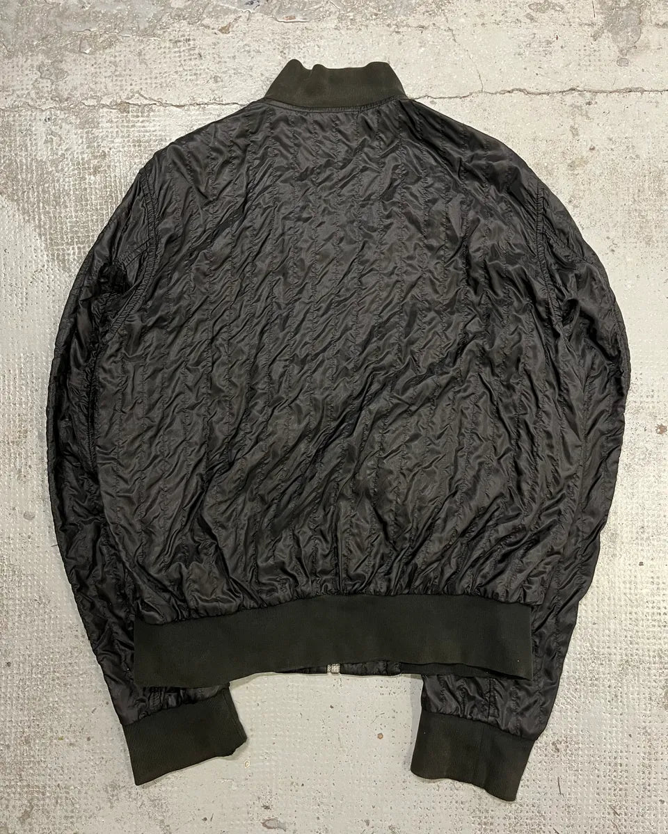 AW2004 Prada Black Nylon Bomber Jacket RLFqhIB 8