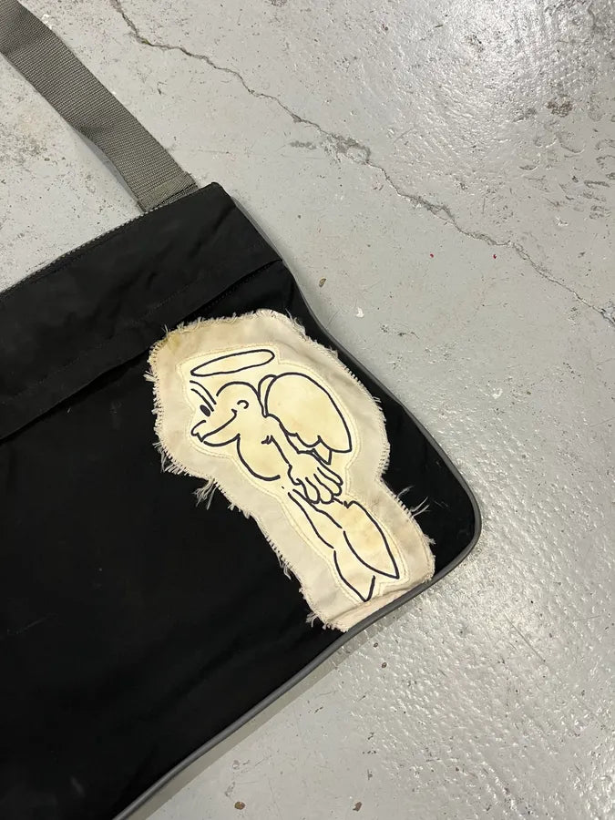 AW2004 Prada Black Nylon Contemporary Shoulder Bag HmdeQqe 4