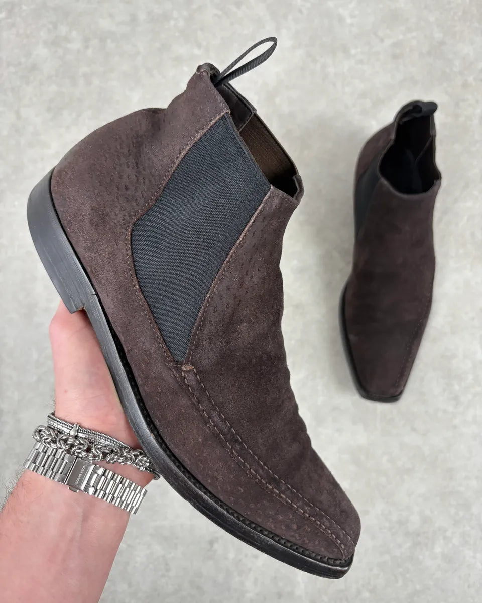 AW2004 Prada Brown Classy Leather Boots mSZIApo 0