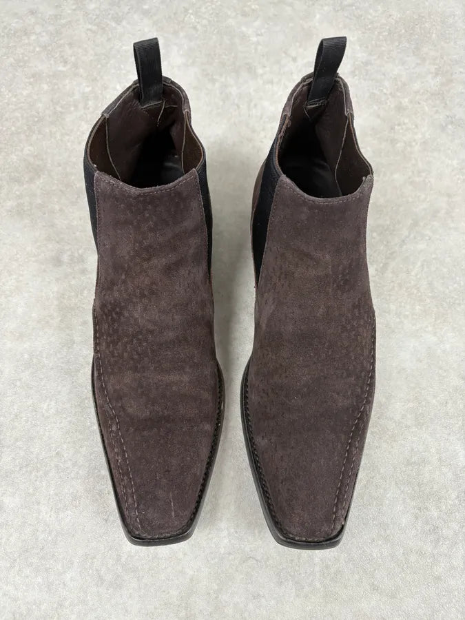 AW2004 Prada Brown Classy Leather Boots mSZIApo 1