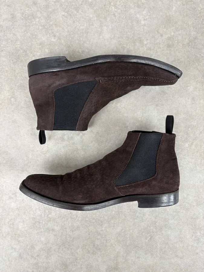 AW2004 Prada Brown Classy Leather Boots mSZIApo 3