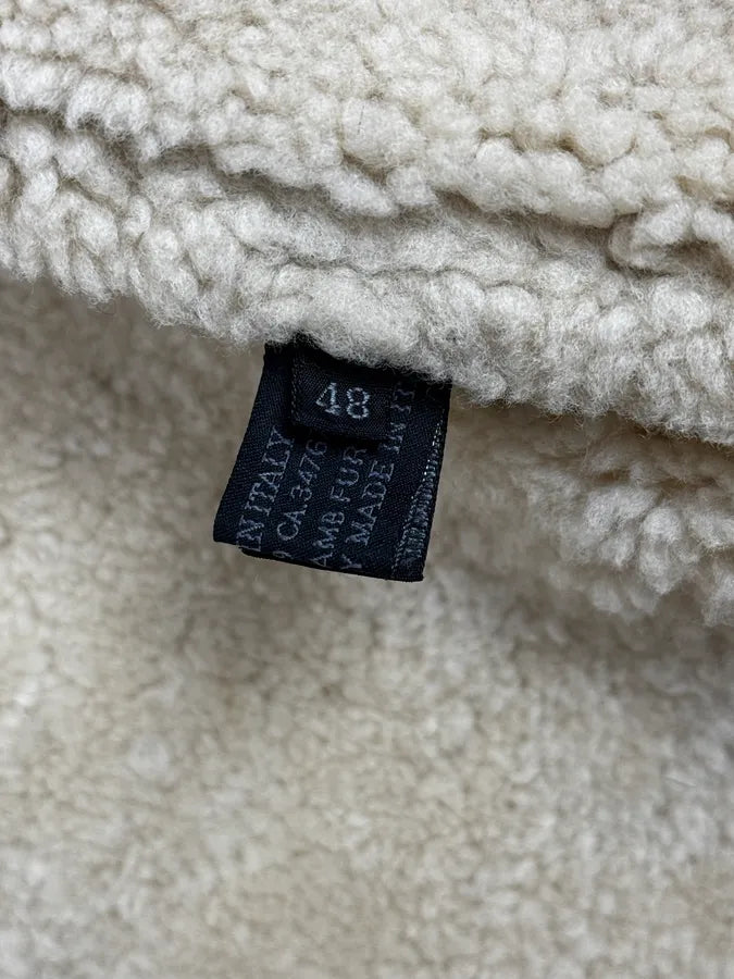 AW2004 Prada Brown Premium Shearling Leather Jacket hZBjXcr 11