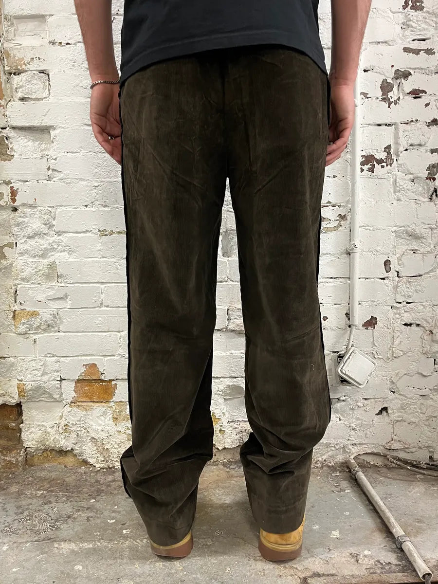 AW2004 Prada Cozy Brown Corduroy Pants GhDneao 3