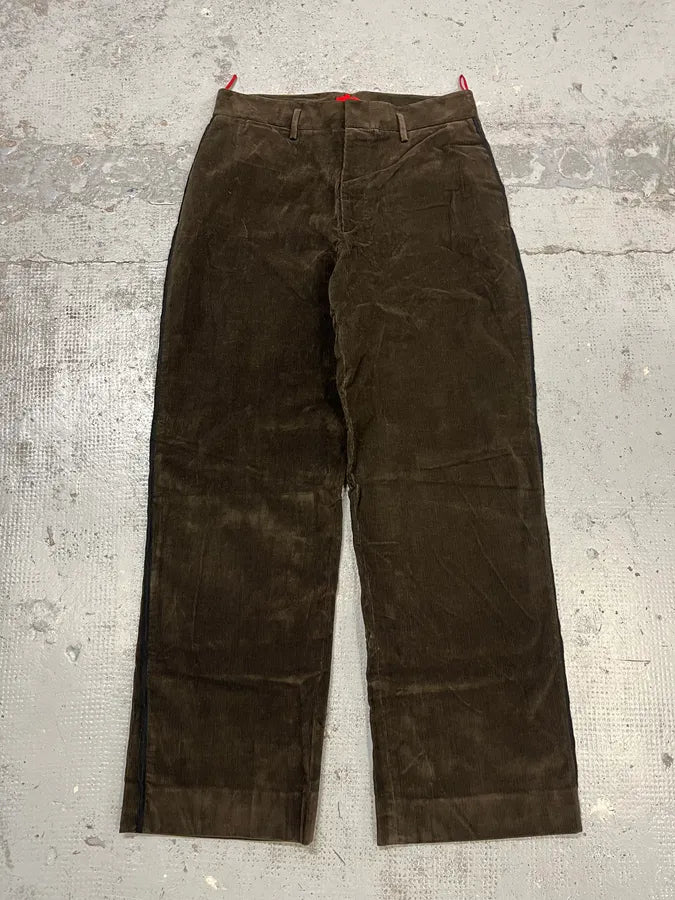 AW2004 Prada Cozy Brown Corduroy Pants GhDneao 4