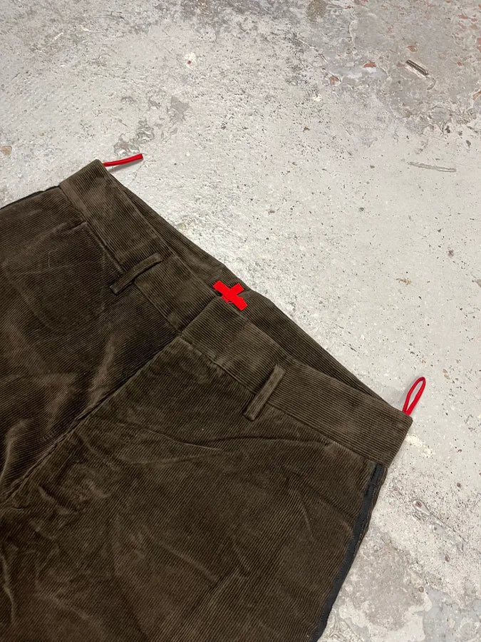 AW2004 Prada Cozy Brown Corduroy Pants GhDneao 5