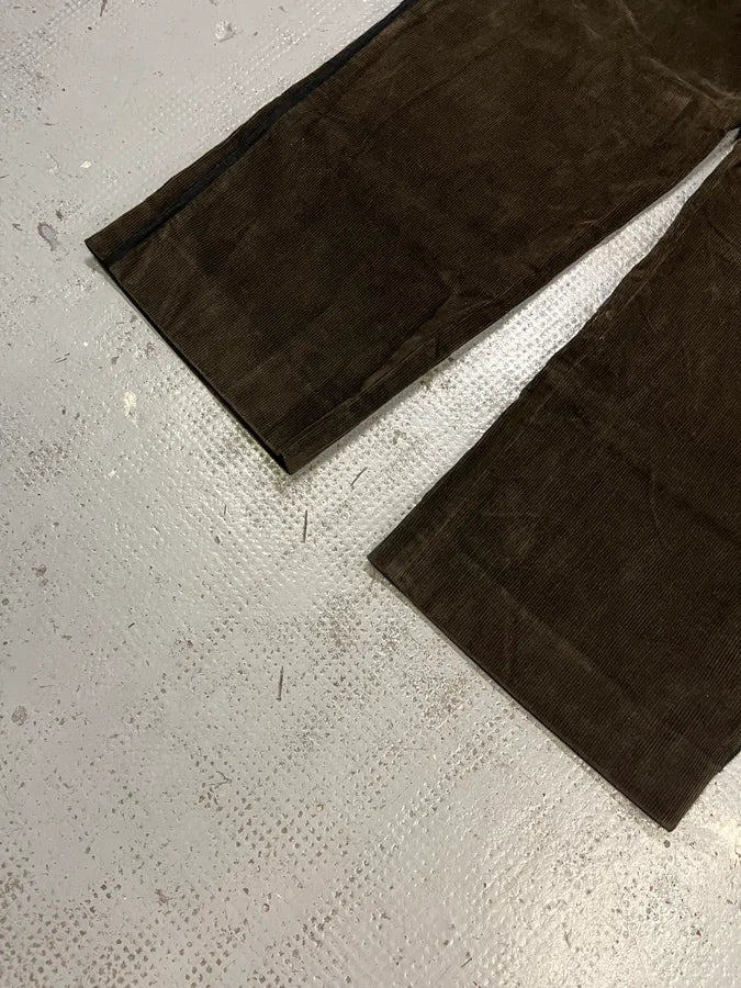 AW2004 Prada Cozy Brown Corduroy Pants GhDneao 6