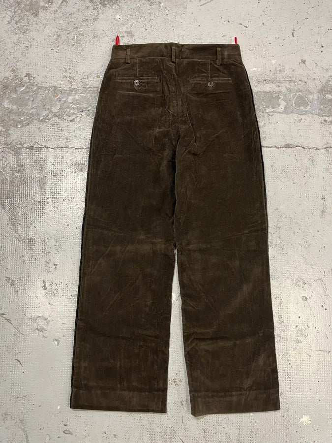AW2004 Prada Cozy Brown Corduroy Pants GhDneao 7