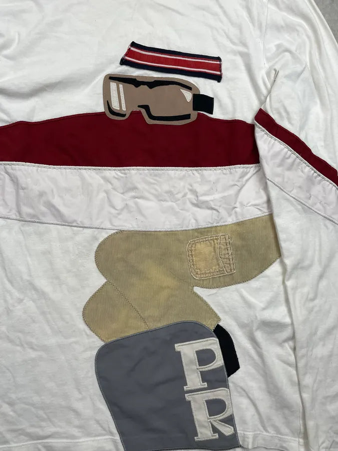 AW2004 Prada Linea Rossa Sli Mask White Longsleeve  QZwLSkt 7