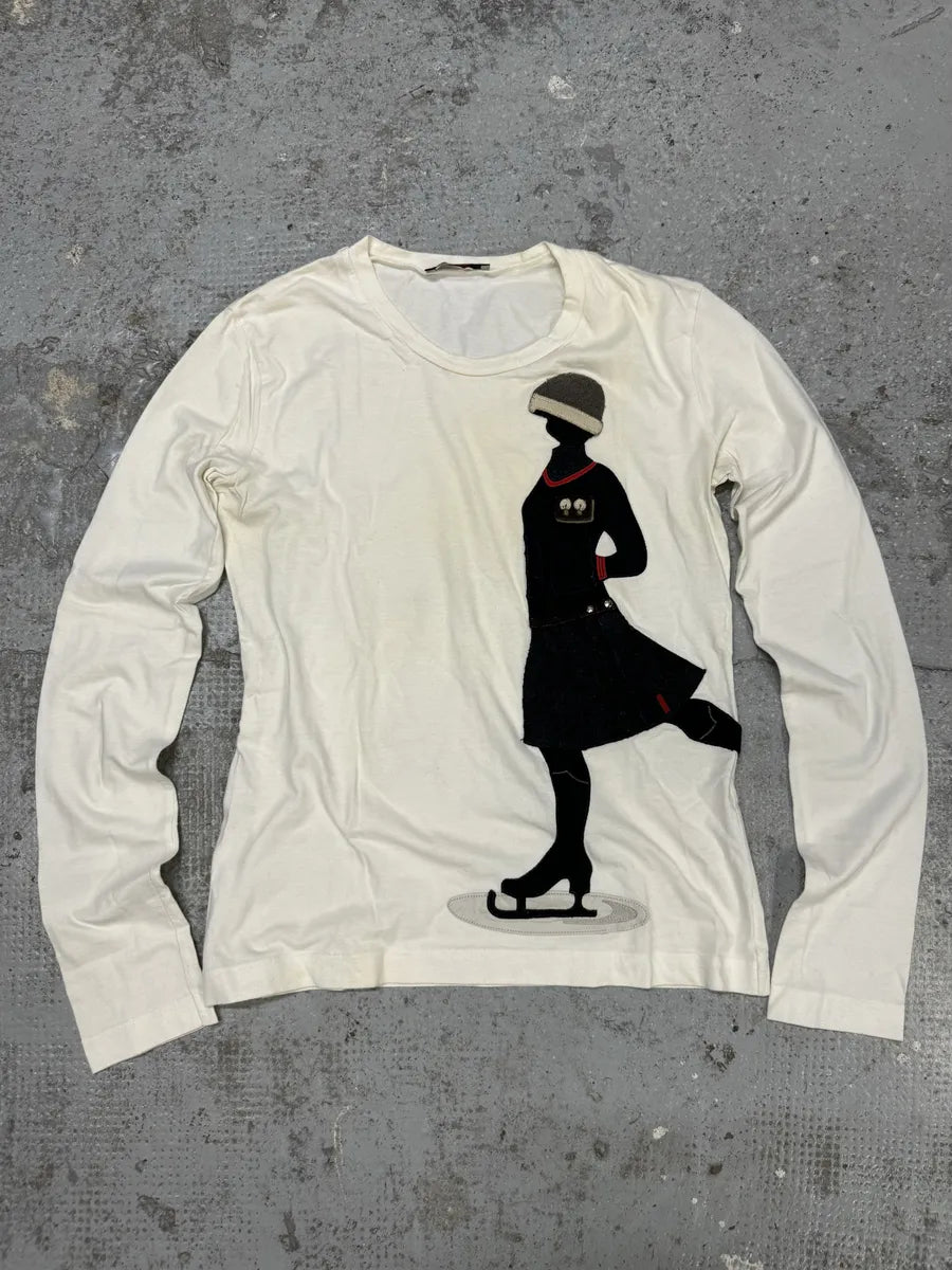 AW2004 Prada Linea Rossa Women White Longsleeves AZHymiv 0