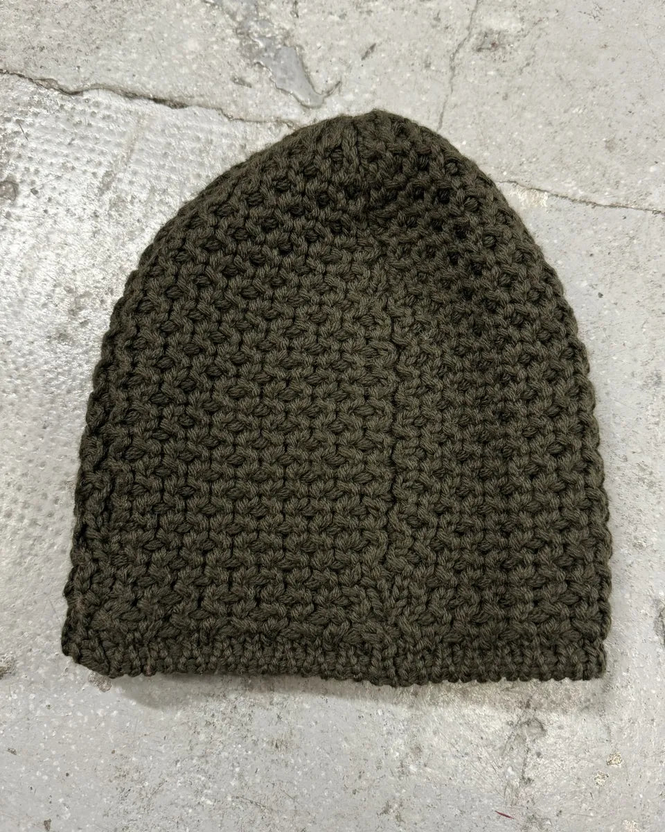 AW2004 Prada Olive Wool Hat (OS) 0