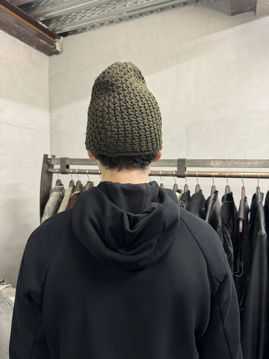 AW2004 Prada Olive Wool Hat (OS) 2