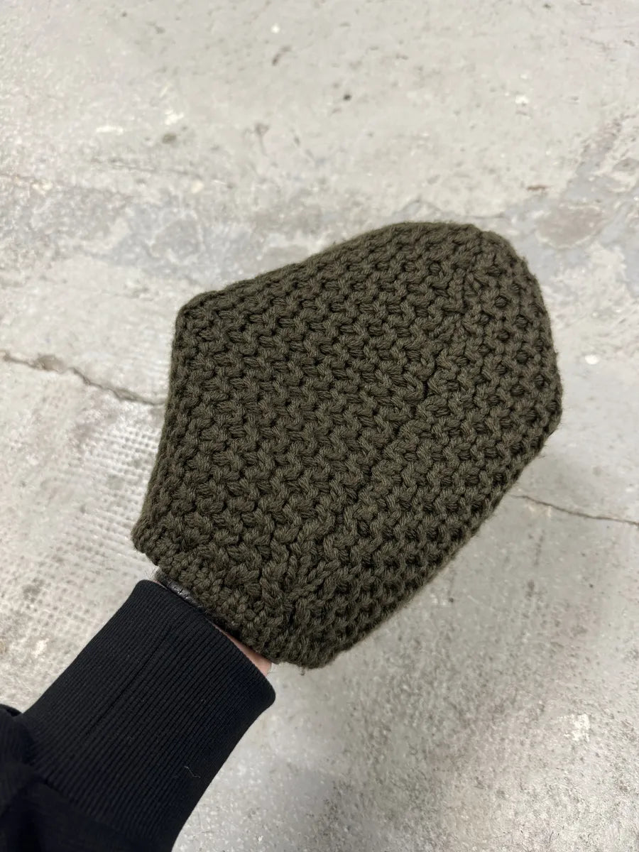 AW2004 Prada Olive Wool Hat (OS) 5