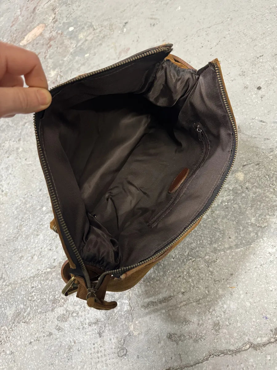 AW2004 Roberto Cavalli Brown Pony Hair Cow Effect Leather Bag (OS) 6