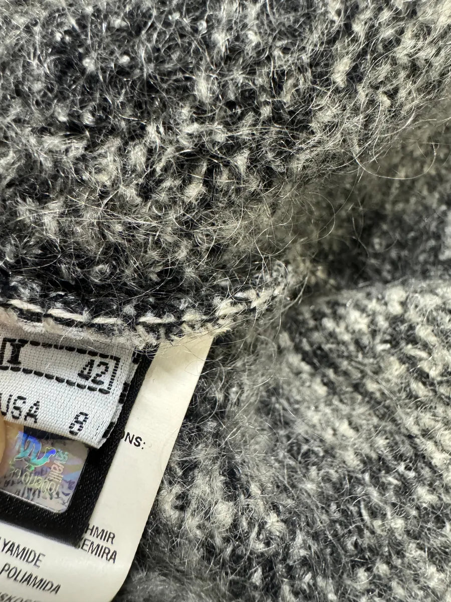 AW2004 Roberto Cavalli Fox Fur Leopard Mohair Cardigan YfiYoee 10