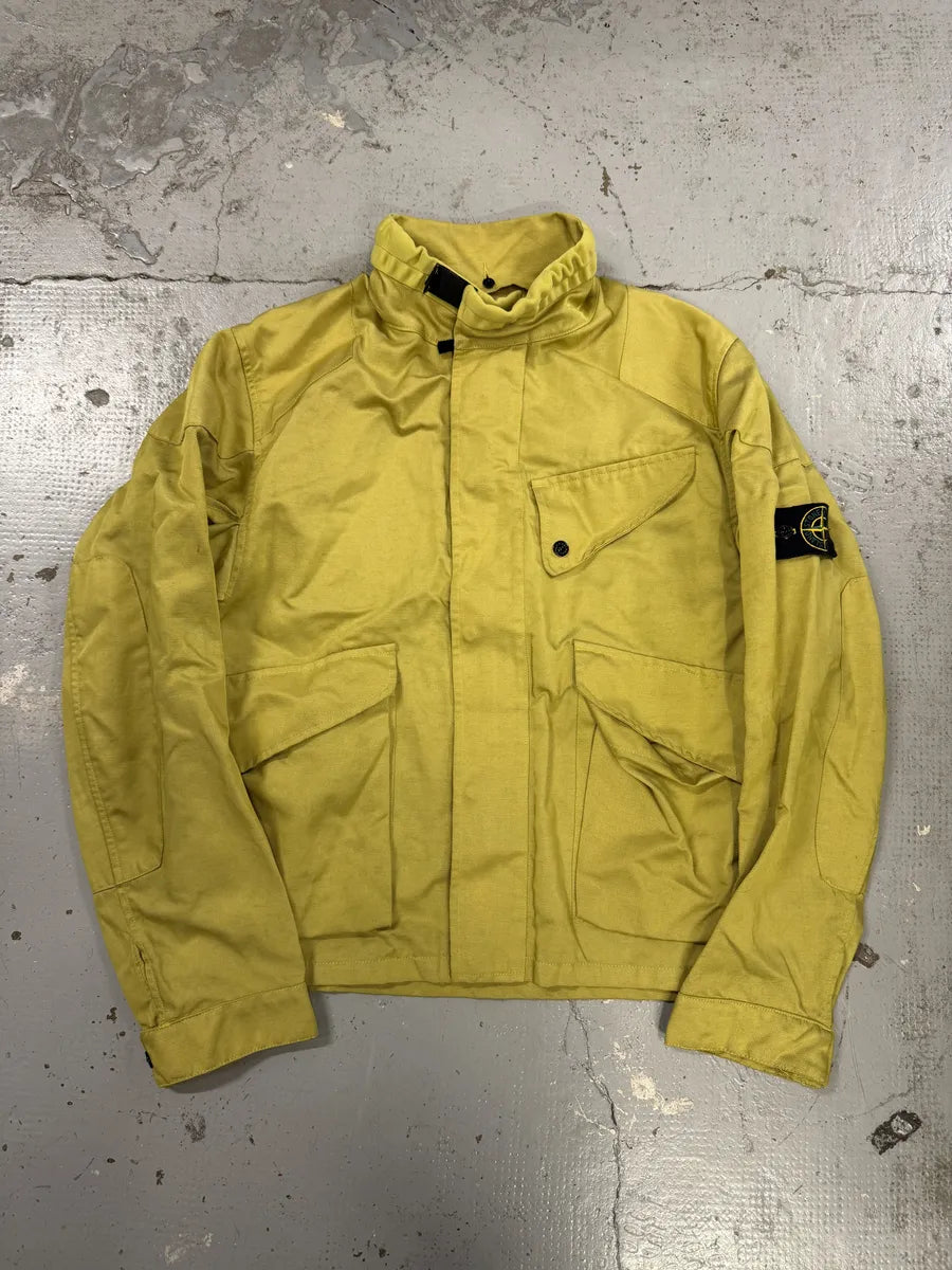 AW2004 Stone Island Yellow Lino Flax Jacket AEdKQgK 0