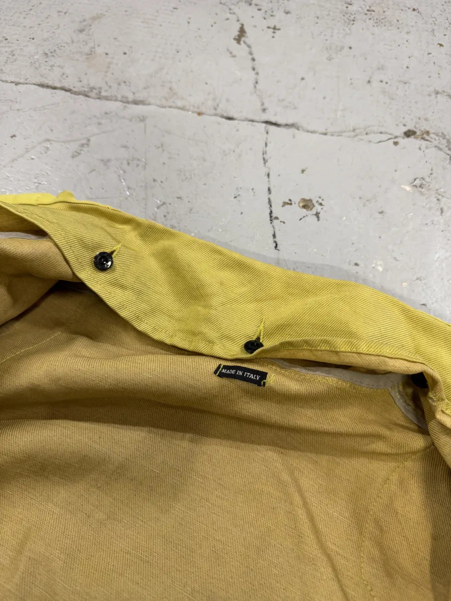 AW2004 Stone Island Yellow Lino Flax Jacket AEdKQgK 10