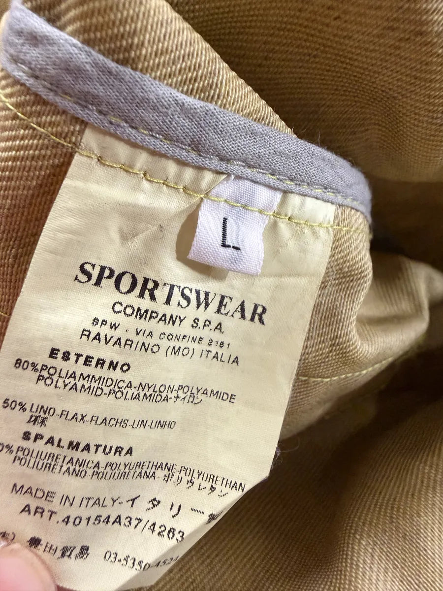 AW2004 Stone Island Yellow Lino Flax Jacket AEdKQgK 11