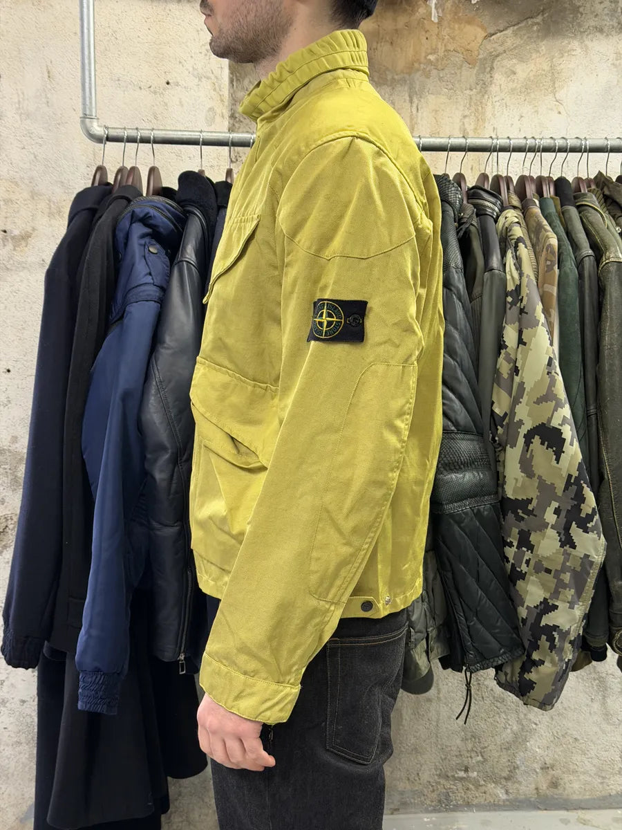 AW2004 Stone Island Yellow Lino Flax Jacket AEdKQgK 2