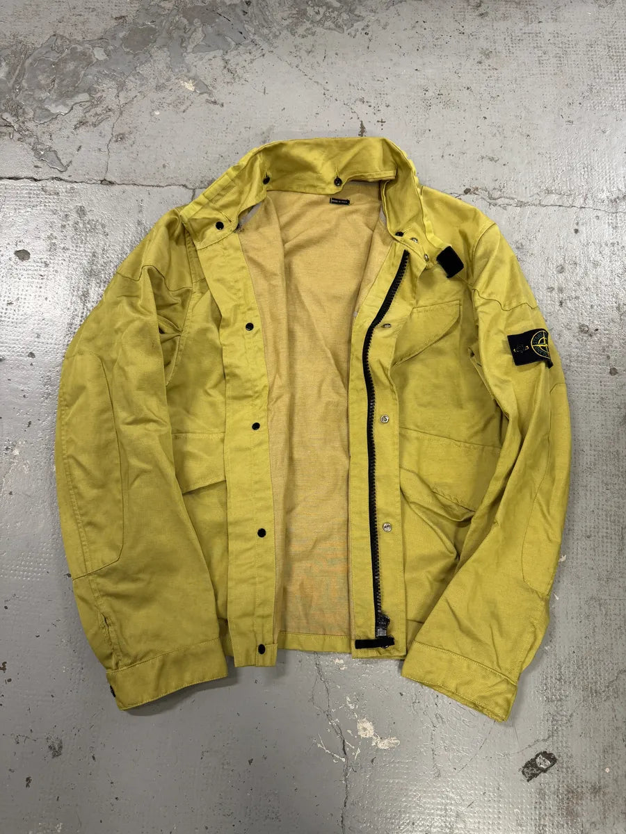 AW2004 Stone Island Yellow Lino Flax Jacket AEdKQgK 5