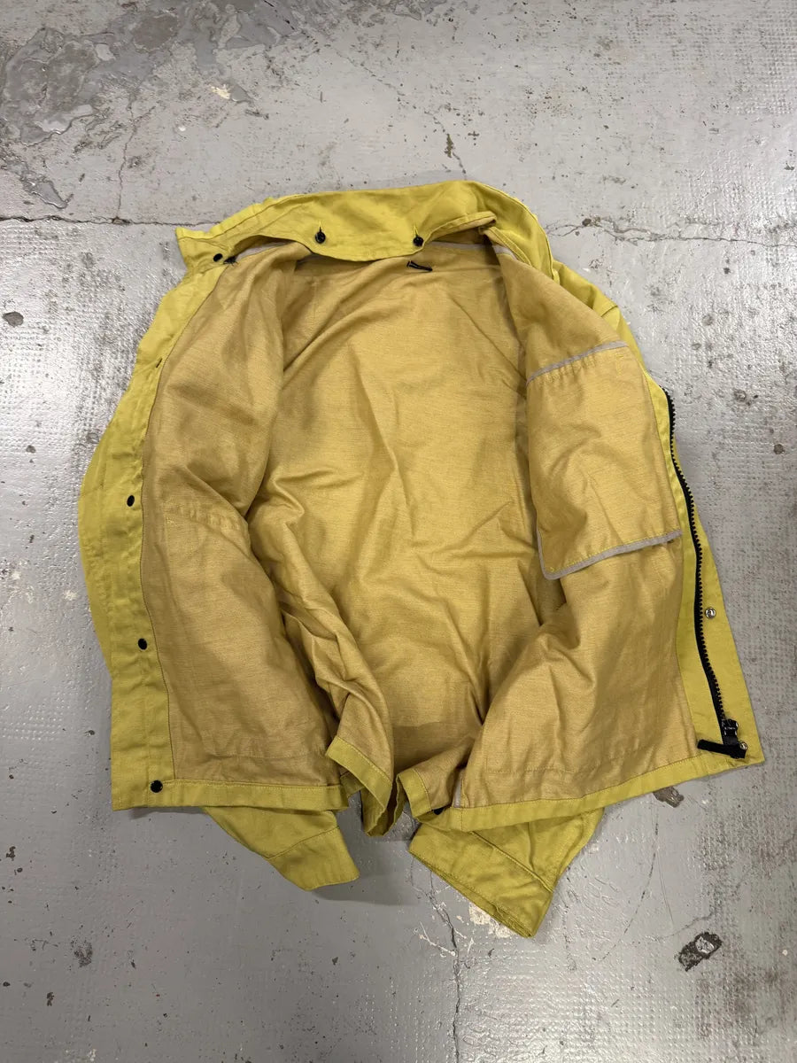 AW2004 Stone Island Yellow Lino Flax Jacket AEdKQgK 6