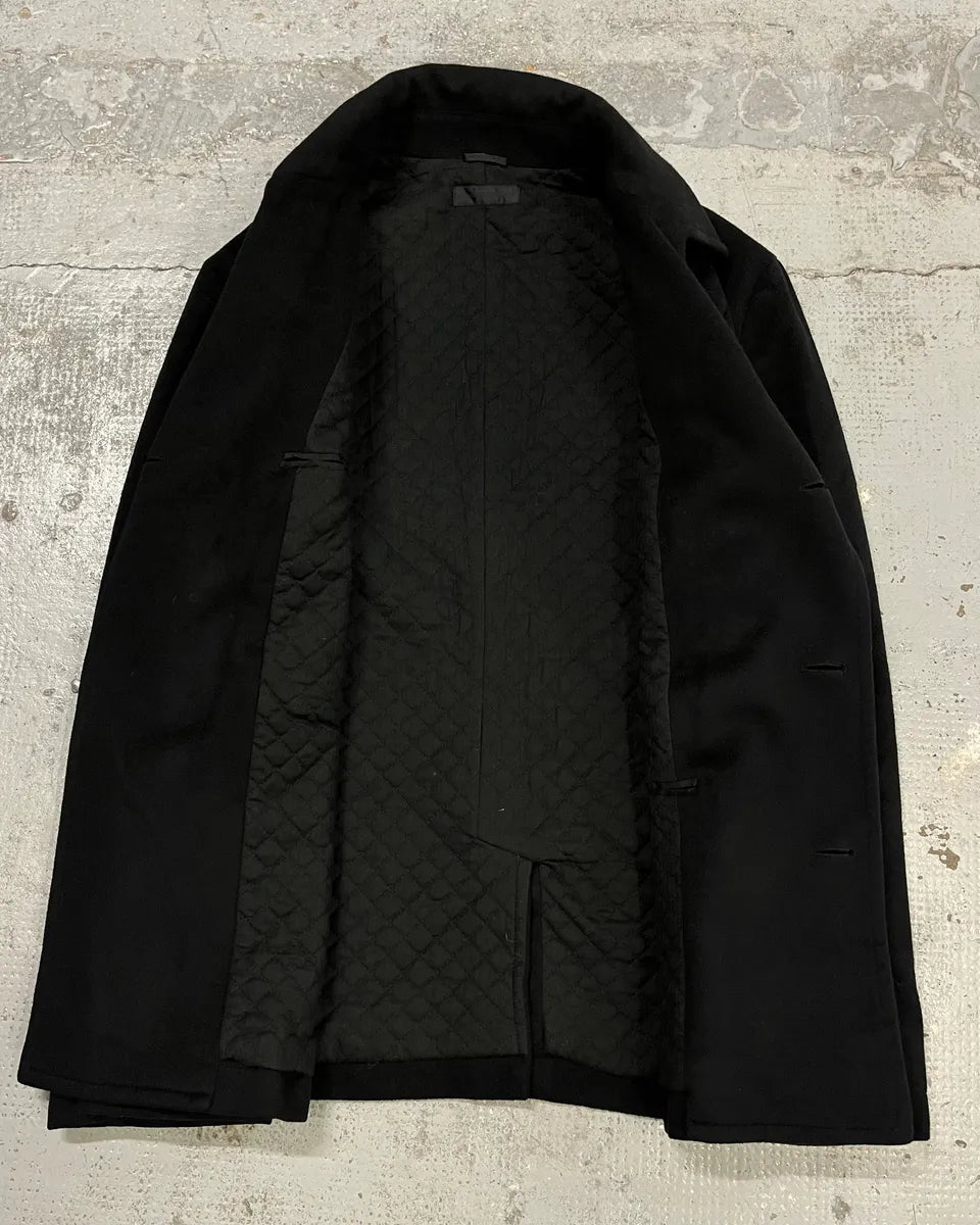 AW2005 Alexander McQueen Black Wool Double-Breasted Coat  yndNUVc 7