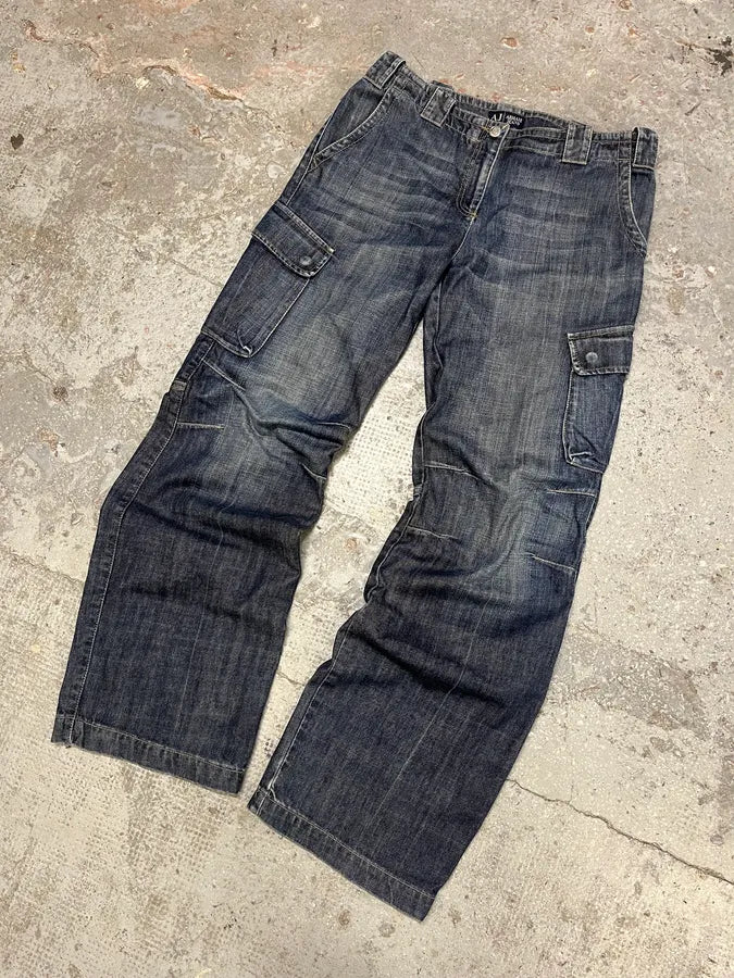 AW2005 Armani Cargo Denim Jeans (M) qiNFOyH 4