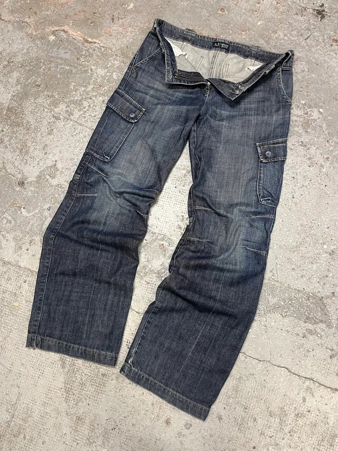 AW2005 Armani Cargo Denim Jeans (M) qiNFOyH 5