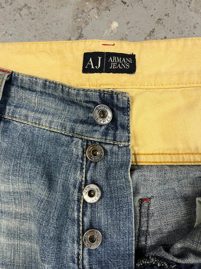 AW2005 Armani Electric Faded Blue Denim Jeans DQloIuq 7