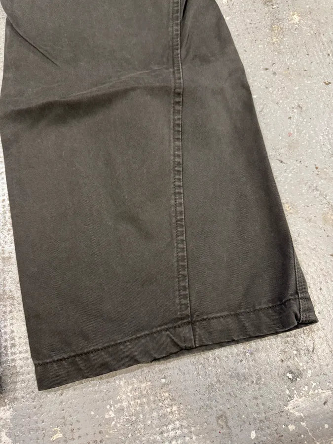 AW2005 Armani Elevated Twisted Olive Grey Pants (M/L) AseqXeT 7