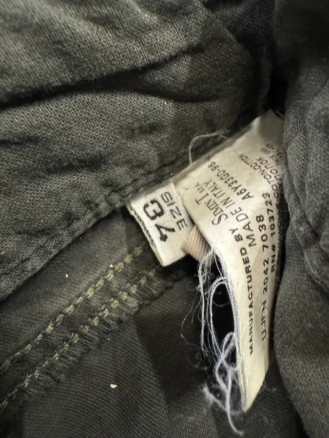 AW2005 Armani Elevated Twisted Olive Grey Pants (M/L) AseqXeT 9