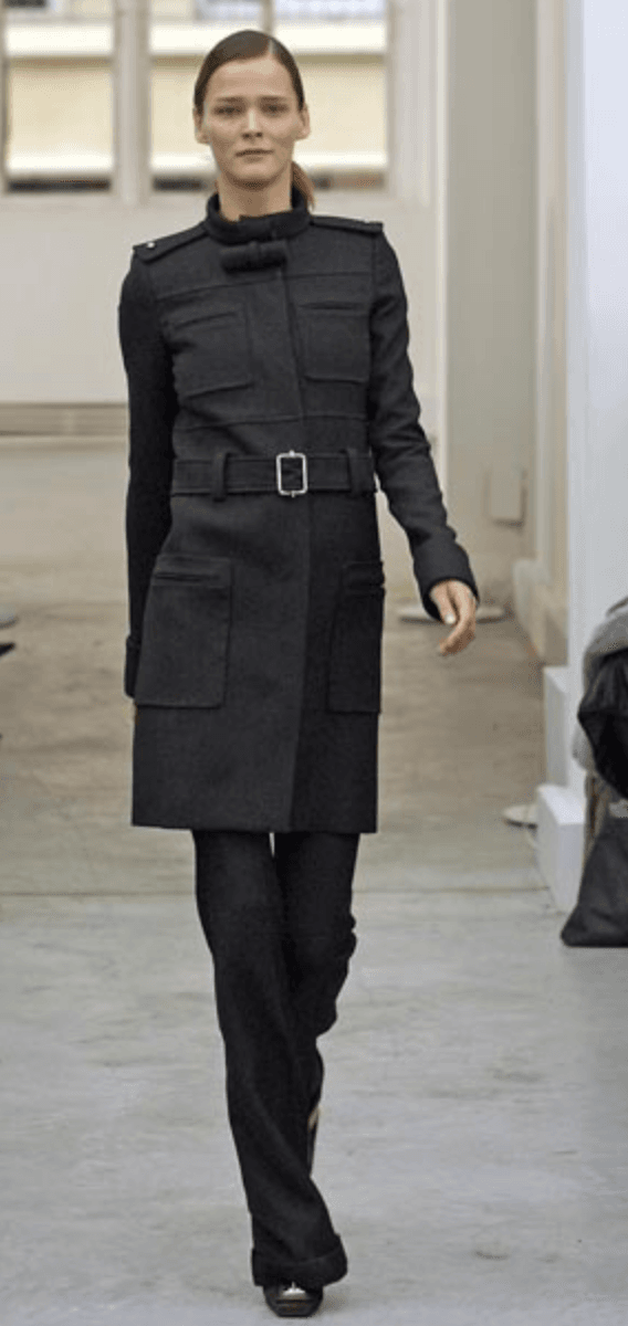 AW2005 Balenciaga Long Premium Wool Black Trench Coat MpVIRgZ 2