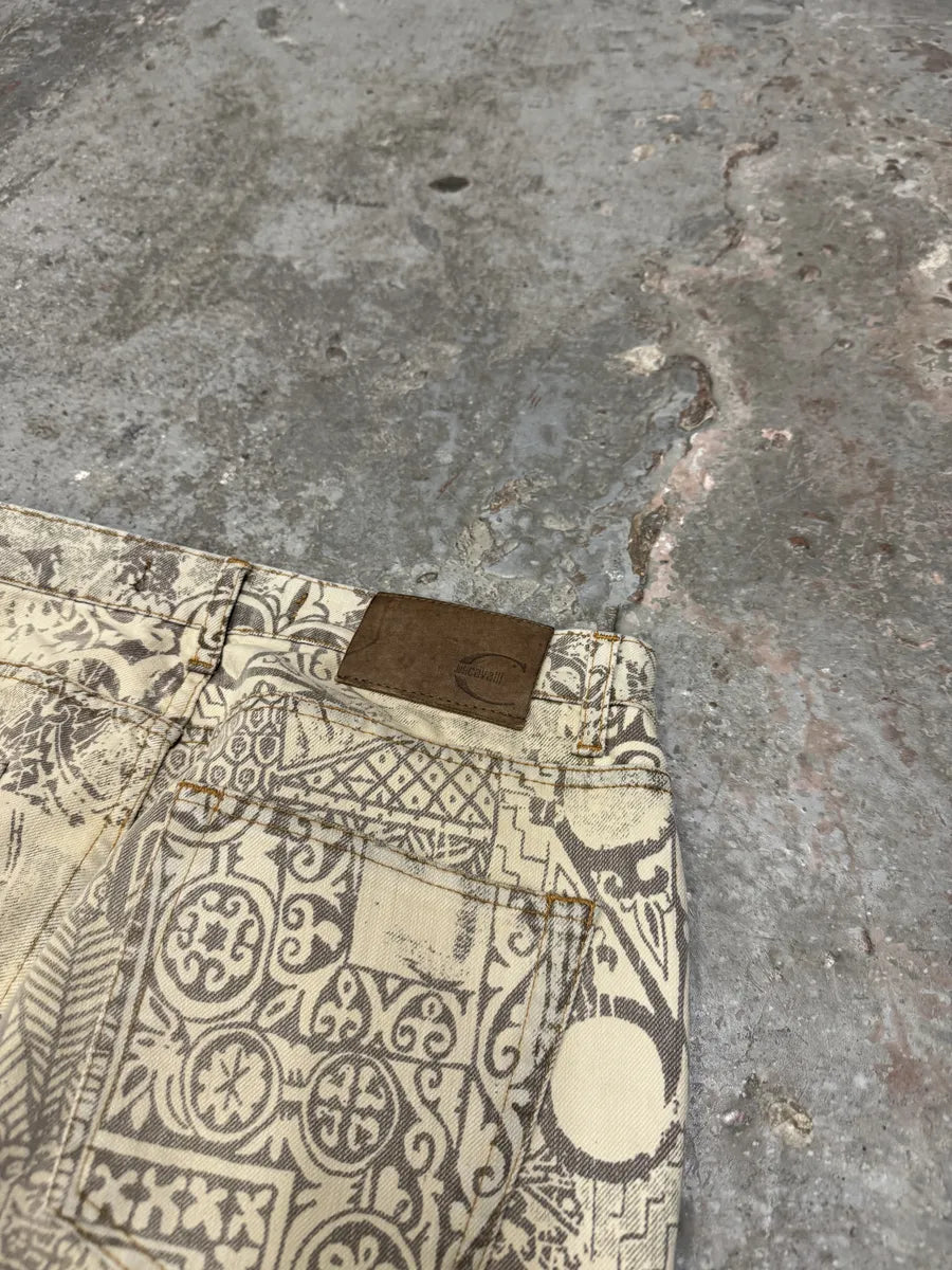 AW2005 Cavalli Arabic Inspired Patterns Calm Beige Pants (S/M) 11