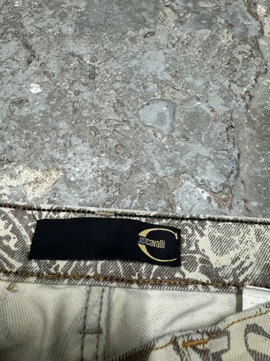 AW2005 Cavalli Arabic Inspired Patterns Calm Beige Pants (S/M) 8