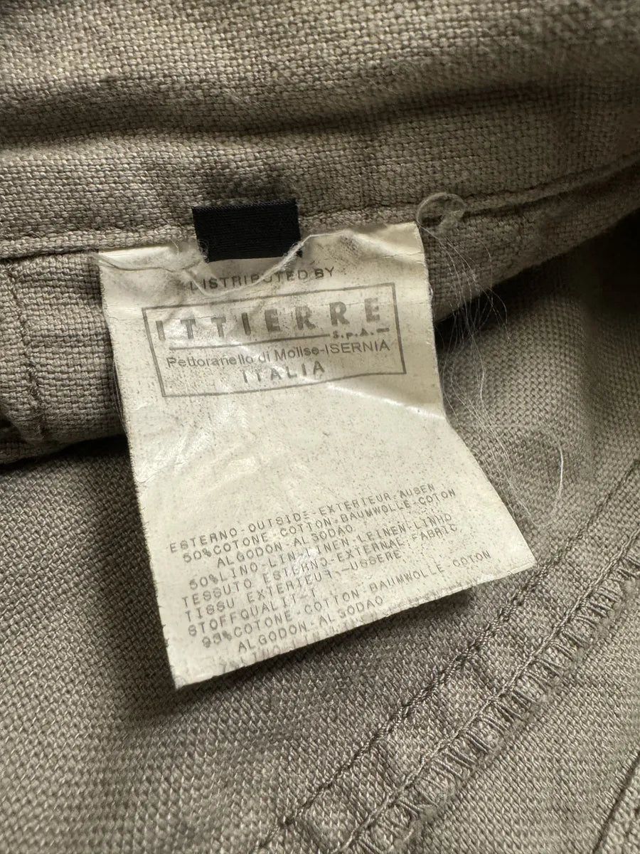 AW2005 Cavalli Beige Cargo Gun Linen Pants (L) xrSuAQQ 8